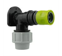 AP Supplies Wall Flange Kit 32mm Mdpe + Female Quick Connector