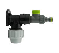 AP Supplies Wall Flange Kit 32mm Mdpe + Quick Connector Valve
