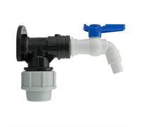 AP Supplies Wall Flange Kit 32mm Mdpe + White Pvc Tap