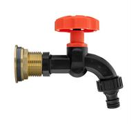 AP Supplies Water Butt Brass Kit 1 Bsp Dial Tap Plastic Quick Connect Outlet + Ptfe Tape
