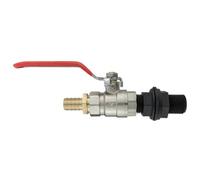 AP Supplies Water Butt Kit 1/2 Bsp With Lever Valve And 13mm Brass Barb