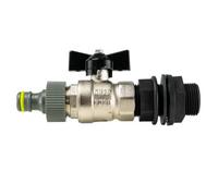 AP Supplies Water Butt Kit 1/2 Bsp With Metal Bib Valve And Quick Connect Outlet