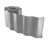 AP Supplies Wavy Plastic Garden Lawn Edging, Height - 15Cm, Length - 9M, Light Gray
