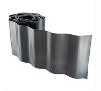 AP Supplies Wavy Plastic Garden Lawn Edging, Height - 20Cm, Length - 9M, Gray