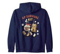 AP Survival Kit Cartoon coffee Funny Assistant Principal Zip Hoodie