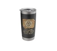 AP World History Student Exploring History with Relief Stainless Steel Insulated Tumbler