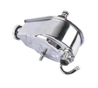 AP03 Chrome Power Steering Pump Keyway Style Compatible For Chevy Ford GM Chrysler P Series