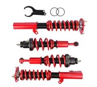 AP03 Set Of 4 Coilover Spring & Shock Assembly Compatible With Lancer | Fits Lancer & Ralliart 2008-2016; Red Color