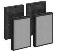 AP2 True HEPA Replacement Filter Set Compatible with Priestley PM1240B and Airversa AP2 Purelle Air Cleaner Purifiers, 3-Stage Filtration System, Pre-Filter, H13 HEPA Filter, 4 Pcs/2 Sets
