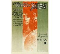 AP41 Vintage Prague Art Exhibition Topic Salon Czech Advertising Poster Re-Print - A4 (297 x 210mm) 11.7" x 8.3"