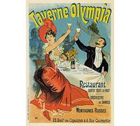 AP66 Vintage 1899 France Taverne Olympia Montagnes Russes Restaurant French Advertising Poster Re-Print - A1 (841 x 610mm) 33" x 24"