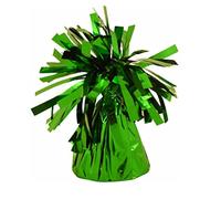 APAC 12 x Volcano Fountain Frilly Foil Balloon Weights for Helium Balloons (Green)
