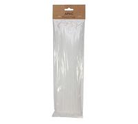 Apac 30cm Cable Ties x 100 - White - Florist Flower Plant Support