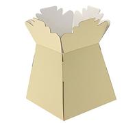 APAC 5 x Ivory Living Vase Flower Box Flower Bouquet Transporter, Sweet Tree Box