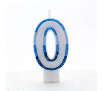 Apac Blue Birthday/anniversary Number Candles (Pack Of 6) White/blue (0)
