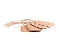 Apac Kraft Embossed Luggage Tag (Pack Of 10) Brown/gold (One Size)