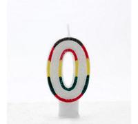 Apac Multicoloured Birthday/anniversary Number Candles (Pack Of 6) White/red/yellow/black (6)