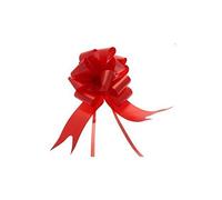 Apac Packaging Ltd Large Plain Pull Bow - Ideal As Gift Wrap, Florist, Wedding Bow (Red, 3)