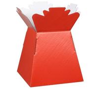 APAC Red Living Vase Flower Box Flower Bouquet Transporter, Sweet Tree Box