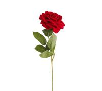Apac Red Velvet Rose Artificial Silk Flower 58cm - Faux Long Stem Rose for Home Décor, Bouquets & Romantic Arrangements