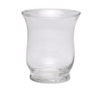 Apac Small Clear Glass Hurricane Vase - Flower Candle Table Decor - Size Choice (H8 x D7cm)