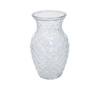 APAC Textured Sweetheart Glass Flower Vase - 19cm x 11.8cm