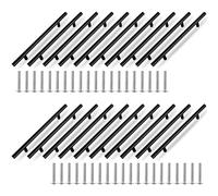 APACALI 20 Pack Black Cupboard Handles, 160mm Kitchen Door Handles, Stainless Steel Kitchen Cabinet Handles, Black Handle for Cupboard, Drawer, Cabinet, Furniture Decoration