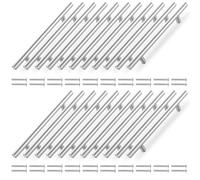 APACALI 20 Pack Silver Kitchen Cupboard Handles 160mm Hole Center, Kitchen Door Handles, Stainless Steel Cabinet Handle, Kitchens Handles for Cupboards, Drawer, Cabinet, Furniture Decoration
