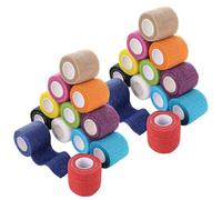 APACALI 24 Rolls Cohesive Bandage 5cm x 4.5m, 2 Inch Vet Wrap for Horses & Pets, Self Adhesive Bandage for Ankle, Knee & Wrist Protection, 12 Assorted Colours, Breathable