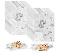 APACALI 500PCS Greaseproof Paper Sheets 38 x 28cm, 14.9 x 11.0 Food Grade Wax Papers Sheets, Food Wrapping Papers for Sandwich, Hamburgers, Fries, Cake Baking, White