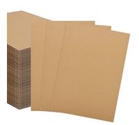 APACALI 50PCS A3 Cardboard Sheets, 400 x 300mm Corrugated, 2.5mm Thickness, Large for Crafts Packing, Brown
