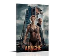 Apache 207 Anti Splash Art Posters Living Room And Bedroom Hanging Paintings Suitable for Multiple Scenarios No Need for Punching Easy to Install Suitable for Gifts And Personal UseFrame-style24x36inc