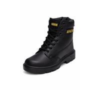 Apache AP300 Safety Boot | Black | Size 7 UK | Water Resistant Leather | Steel Toe Cap | Midsole Protection | Durable Outsole | Padded Collar and Tongue