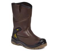 APACHE AP305 Water Resistant Rigger Boot Ankle Pads Midsole Leather Safety