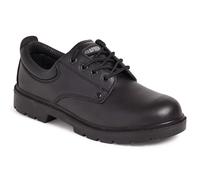 Apache Ap306 Safety Shoe | Size 7 | Black Leather | Steel Toe Cap | Water Resistant | Midsole Protection | S3 and SRA Safety Approved