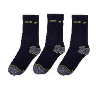 Apache Burlington 3 Pack Work Sock Black/Grey Colour: Black/Grey