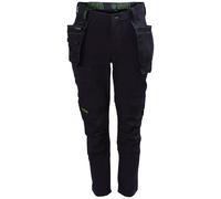 Apache Footwear Work Trousers Calgary 4-Way Stretch Slim Fit Black 42W x 33L