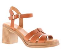 Apache Charlie Women's Tan Buckled Heeled Sandals, Size: 5