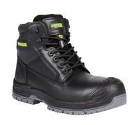 Apache Cranbrook Waterproof Safety Boot | Black Size 10 UK | 100% Non Metallic | ESD Safety Standards | Full Grain Leather | Durable Outsole