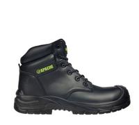 Apache Footwear Men's Safety Boot Edmonton - Black, Waterproof Recycled Leather, Composite Toe UK7