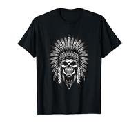 Apache Indian Chief Skull Symbol T-Shirt