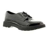 Apache Katala Womens Flat Shoes Black Patent 4 UK