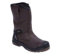 APACHE AP305 Water Resistant Rigger Boot Ankle Pads Midsole Leather Safety