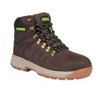 Apache Moose Jaw Safety Boot | Brown Size 9 UK | Waterproof and Breathable | Toe Cap and Midsole Protection | Comfort Insole