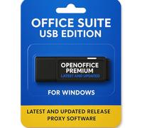 Apache OpenOffice Premium Edition for Windows 11-10-8-7-Vista-XP | Full Office Suite | Alternative to Microsoft Office | No Subscription Required | Compatible with Word, Excel and PowerPoint 32GB USB