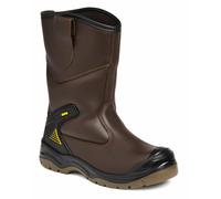 APACHE AP305 Water Resistant Rigger Boot Ankle Pads Midsole Leather Safety