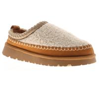 Apache Snuggle Womens Beige & Brown Stitch Detail Mule Slippers, Size: 3