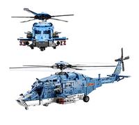 Apache-Style Attack Helicopter Building Blocks Set - 1711PCS Armed Military Aircraft Bricks Kit, Army Airplane Model for Collector’s, Home Decor, Stem Education Toy, Creative Gift for Adult
