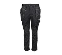 Apache Footwear Trousers Sudbury, Stretch Slim Fit, Rip-Stop, Holster & Cargo Pockets, Black 28W 33L