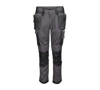 Apache Sudbury Stretch Slim Fit Holster Pocket Trouser Grey/Black 33& 42" 33"